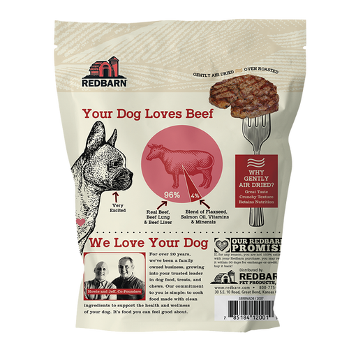 Redbarn Air Dried Beef Recipe Dog Food (2 lb Bag)