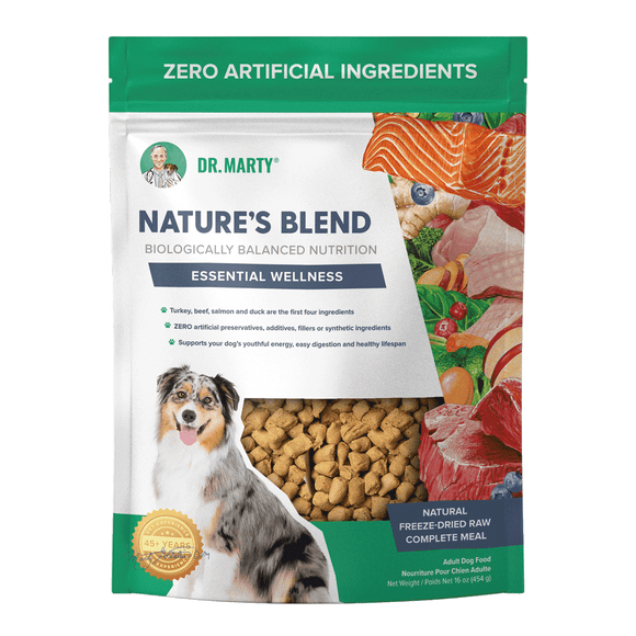 Dr. Marty Nature’s Blend Essential Wellness Premium Freeze-Dried Raw Dog Food