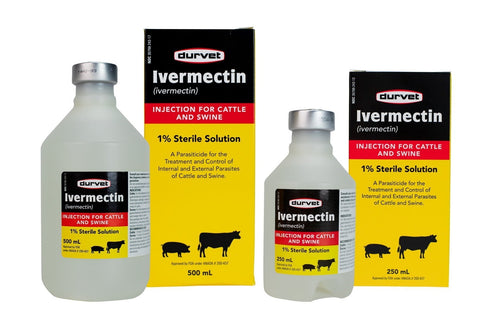 Durvet Ivermectin Injection 1% (250 mL)